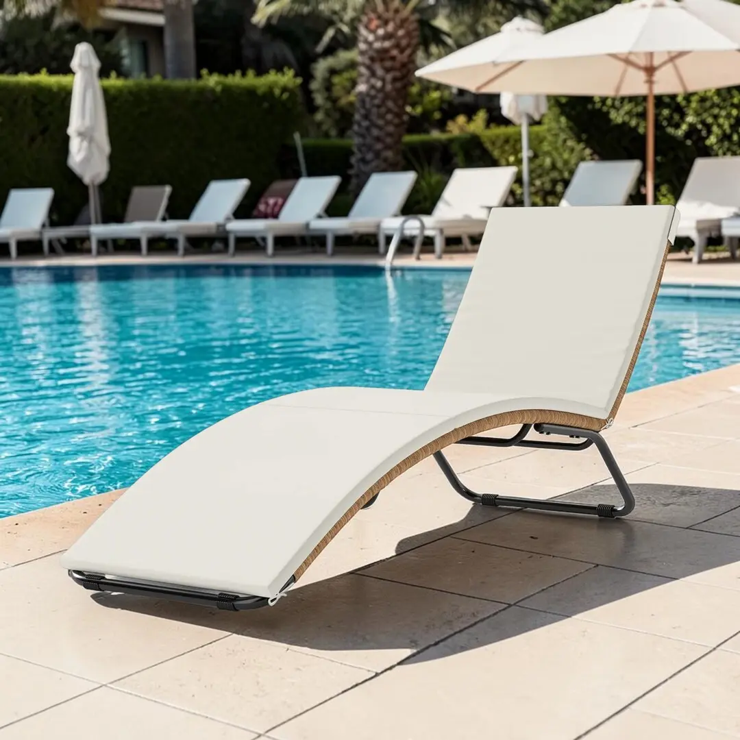 Шезлонг Outsunny 862-089V00CW (Cream)