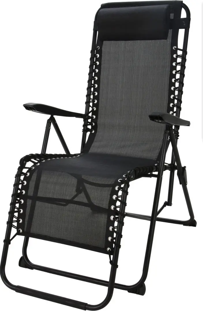 Шезлонг ProGarden KO-X70000090 (Black) - 2