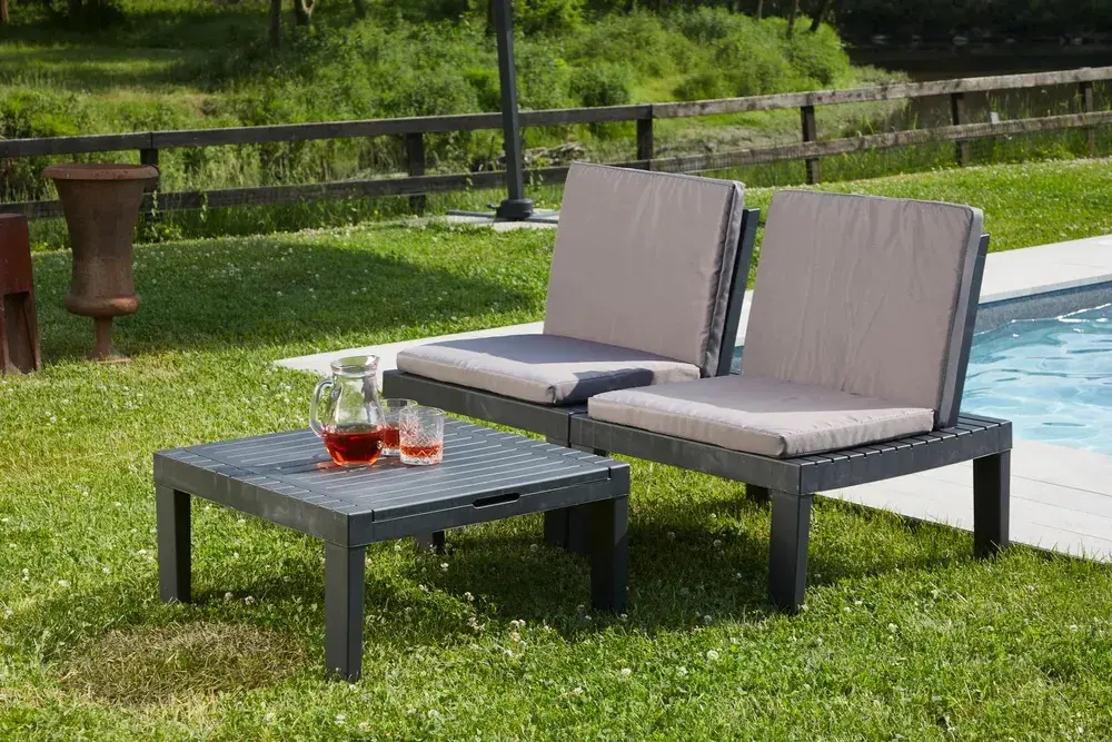 Sezlong transformer Progarden Duetto (Grey)