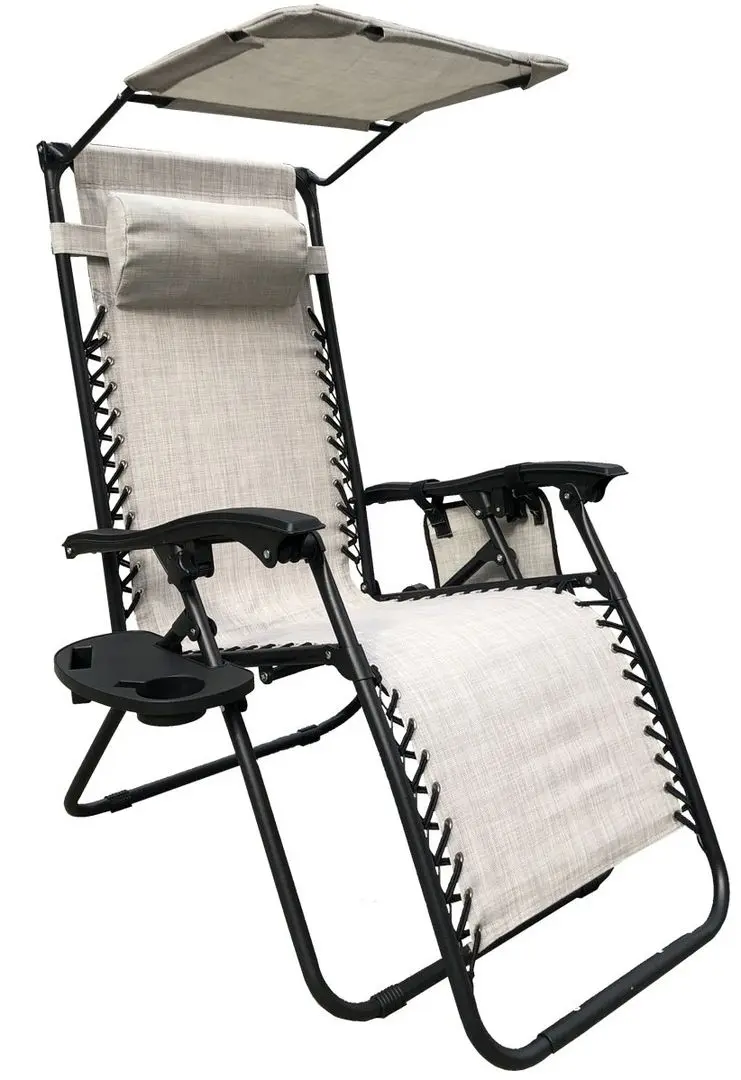Sezlong-scaun Saska Garden 1020228 (Beige/Black)