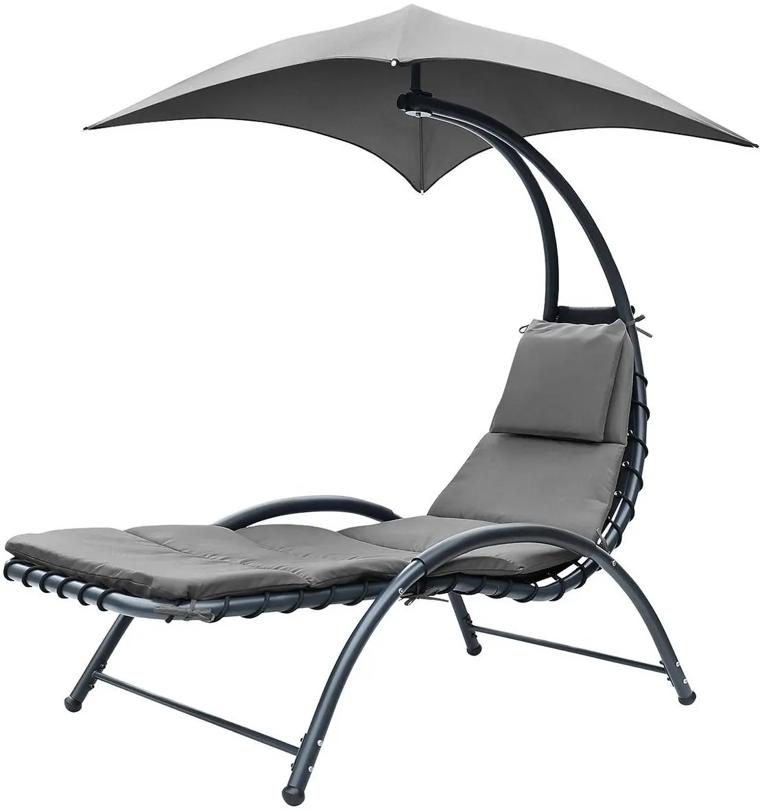 Шезлонг с тентом Saska Garden 1067087 (Grey) - 2