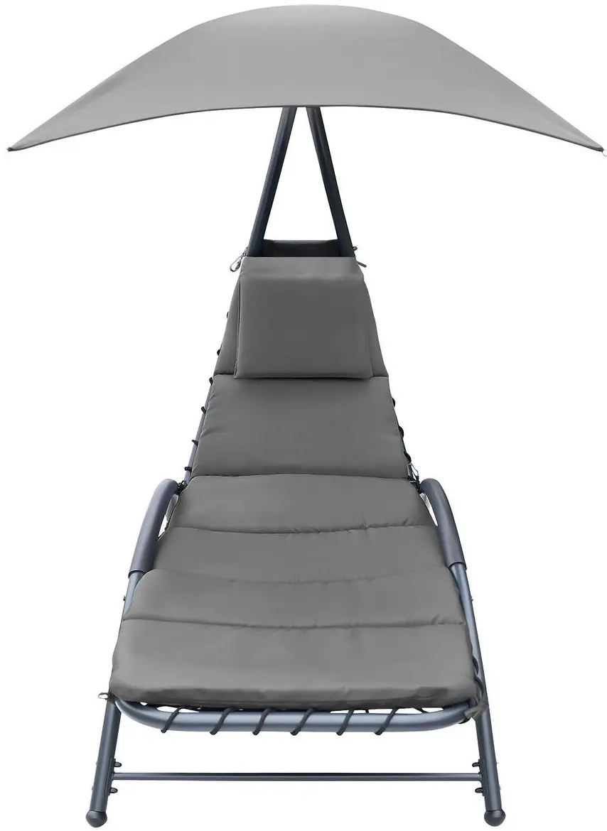 Шезлонг с тентом Saska Garden 1067087 (Grey) - 4