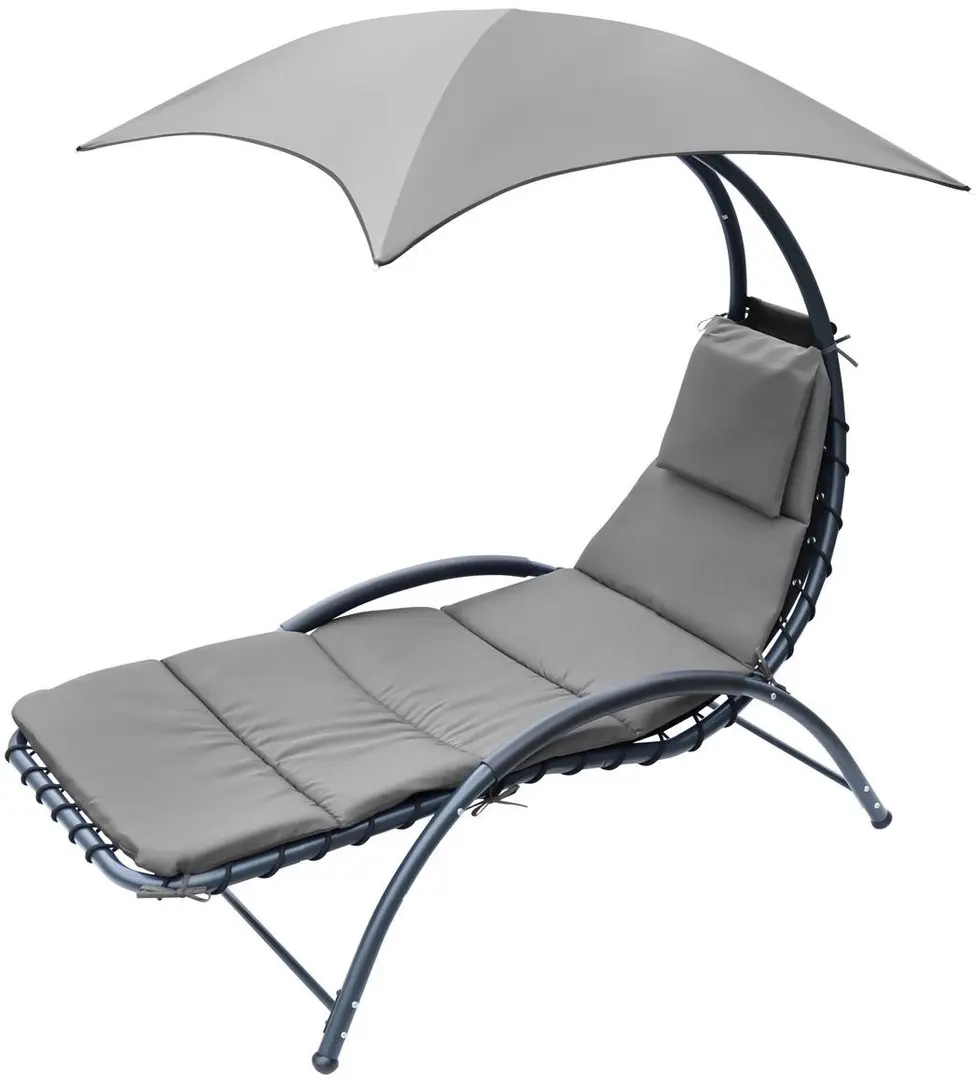 Шезлонг с тентом Saska Garden 1067087 (Grey)