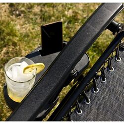 Шезлонг Saska Garden 1020174 175x52/65x107 (Grey/Black) Thumb