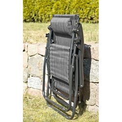 Шезлонг Saska Garden 1020174 175x52/65x107 (Grey/Black) Thumb