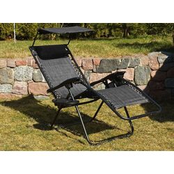 Шезлонг Saska Garden 1020204 (Black/Grey) Thumb