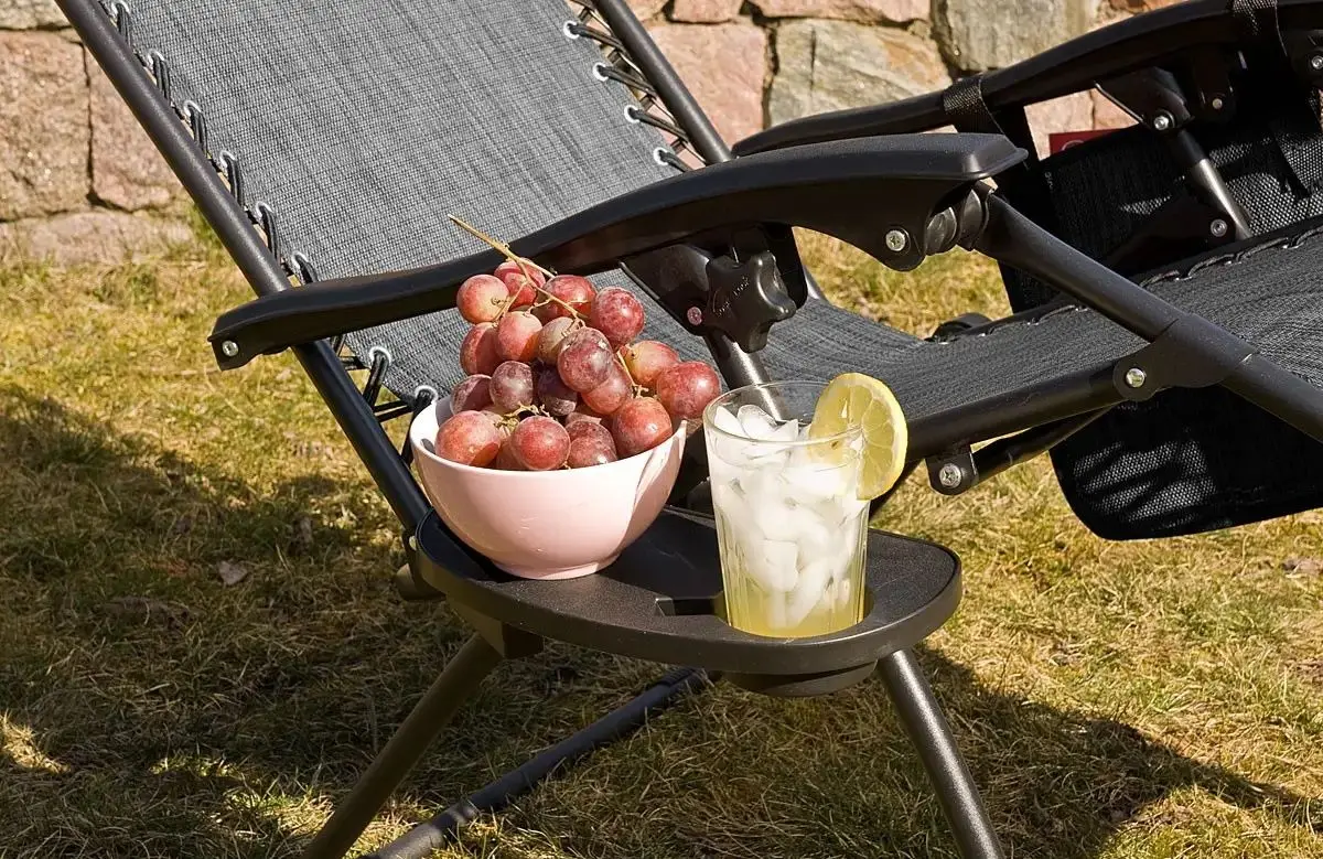 Шезлонг Saska Garden 1020204 (Black/Grey)