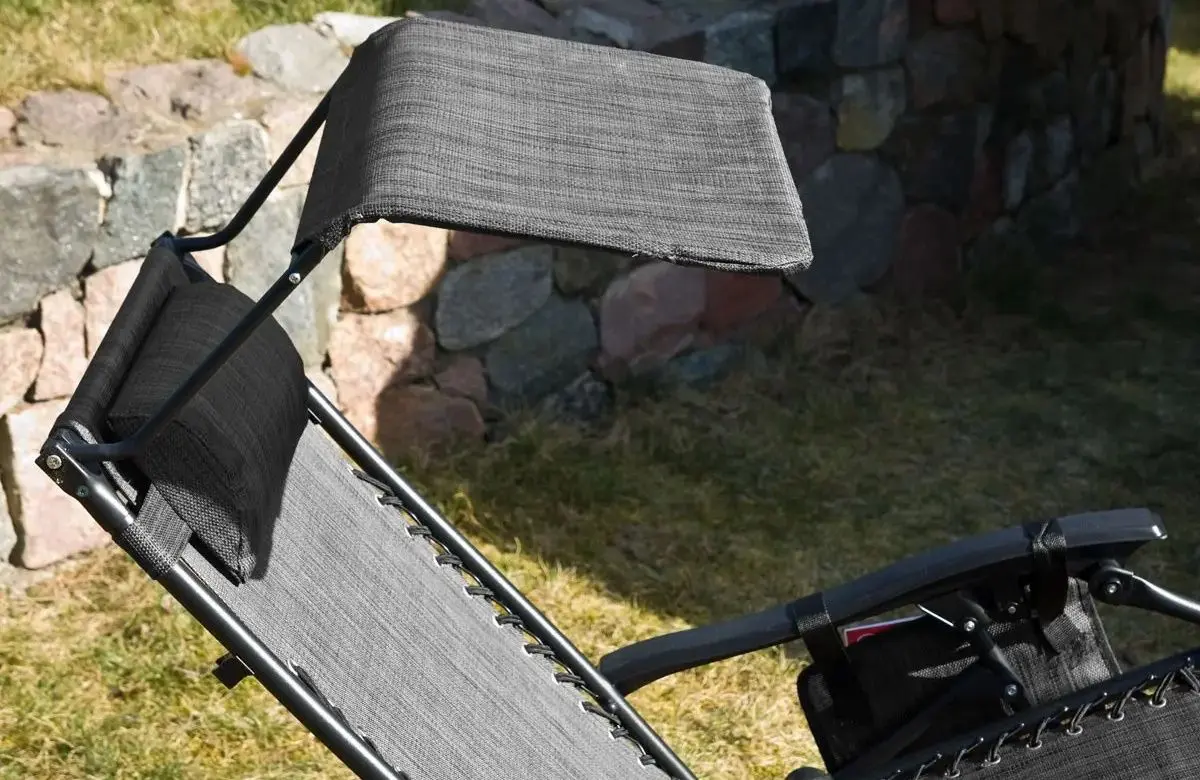 Шезлонг Saska Garden 1020204 (Black/Grey)