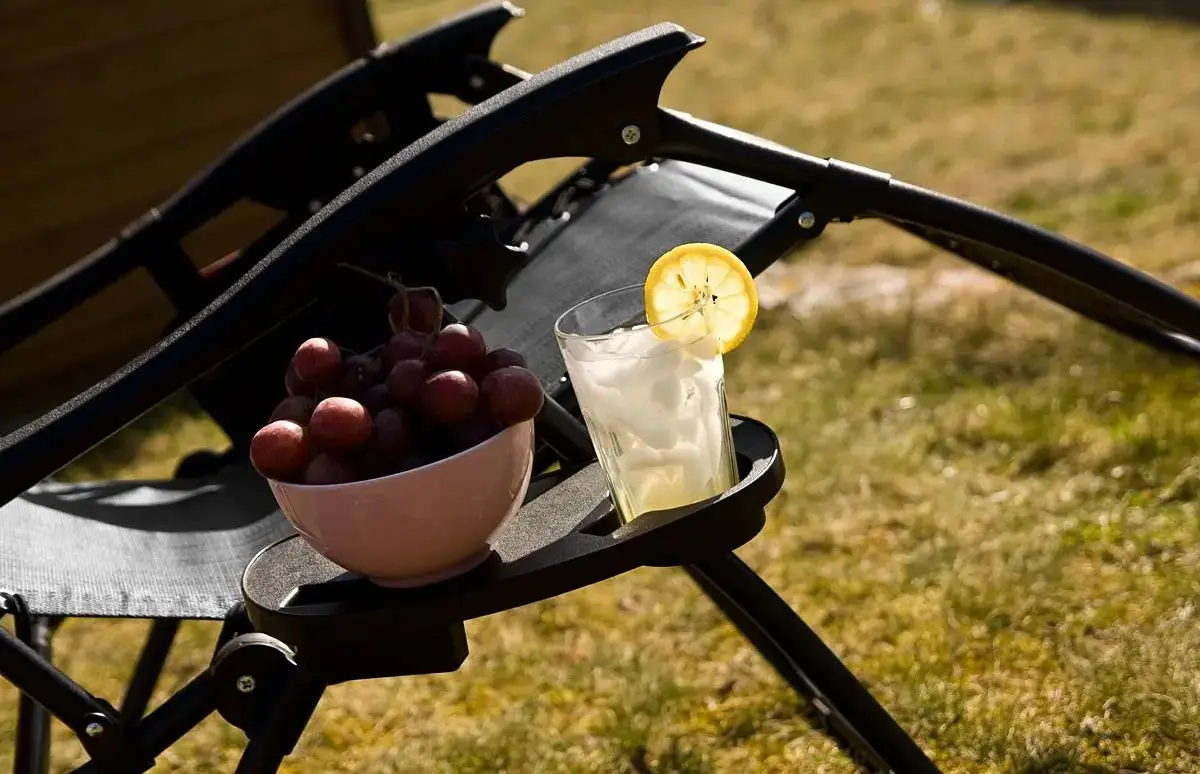 Шезлонг Saska Garden 1020204 (Black/Grey)