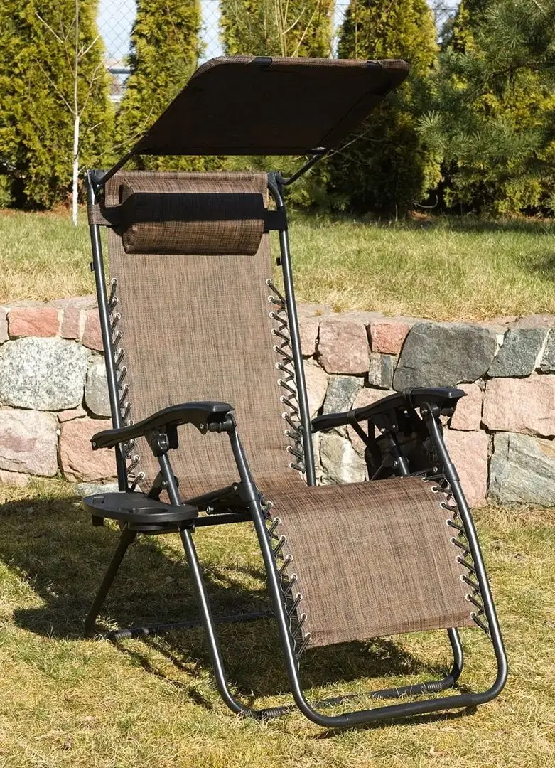 Шезлонг Saska Garden 1020211 (Black/Brown) - 10