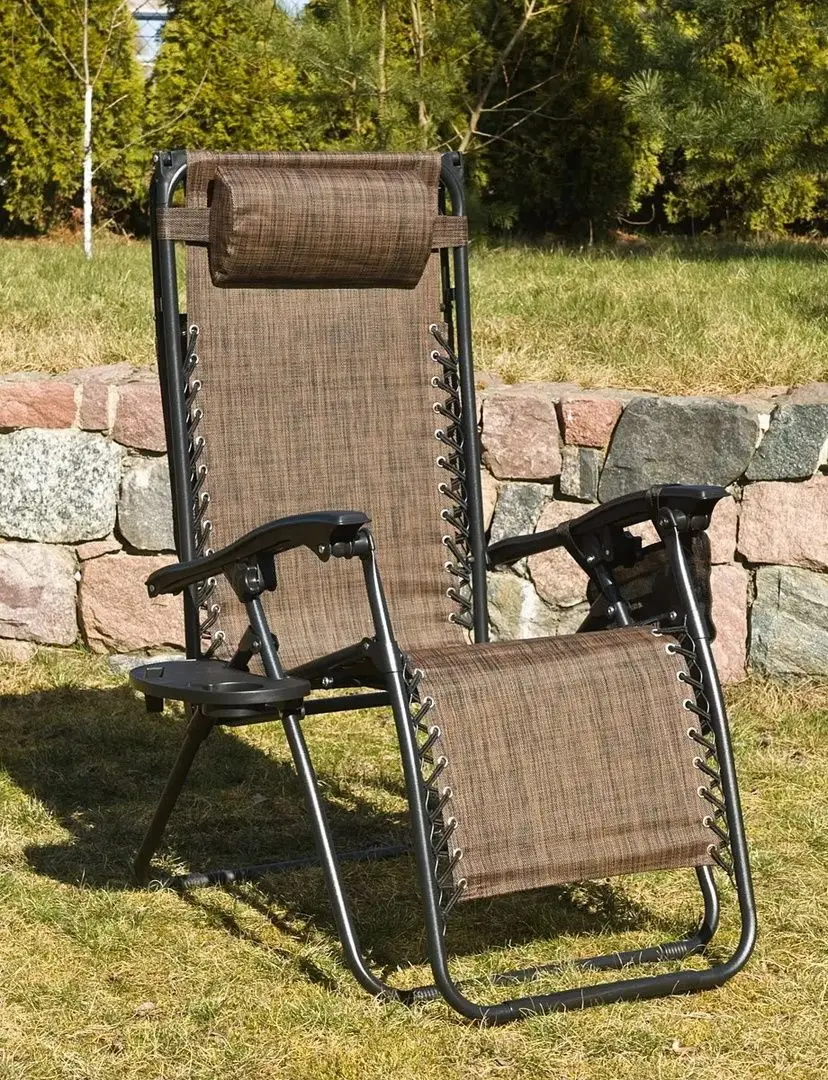 Шезлонг Saska Garden 1020211 (Black/Brown) - 9