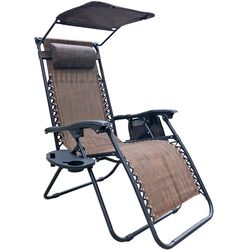 Шезлонг Saska Garden 1020211 (Black/Brown)