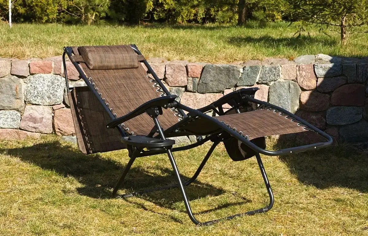 Шезлонг Saska Garden 1020211 (Black/Brown) - 8