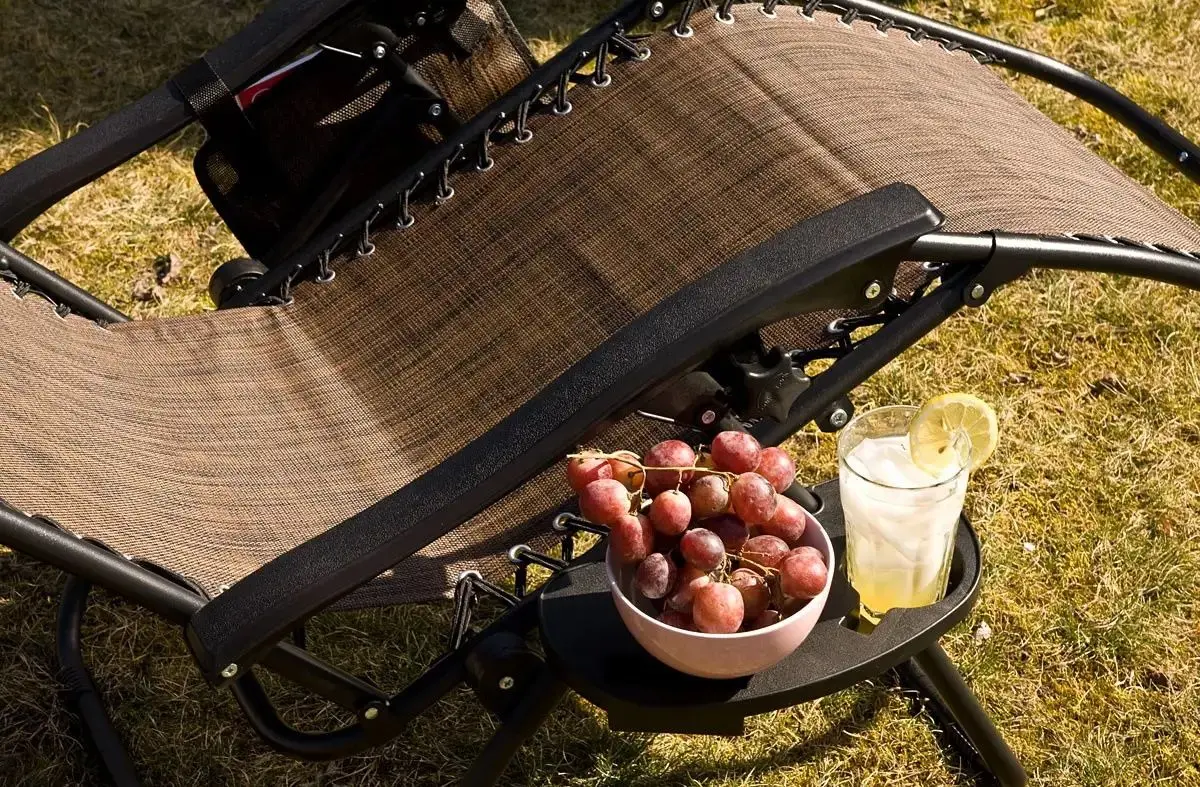 Шезлонг Saska Garden 1020211 (Black/Brown) - 6