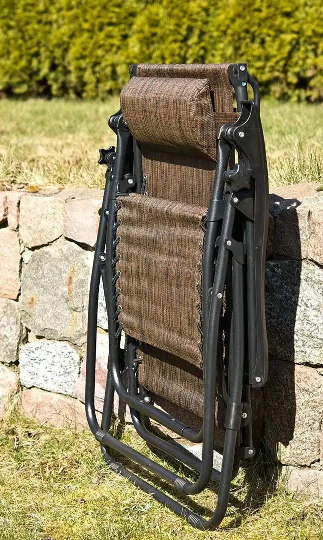 Шезлонг Saska Garden 1020211 (Black/Brown) - 2