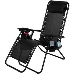 Шезлонг Saska Garden 1032290 175x52/65x110 (Black) Thumb