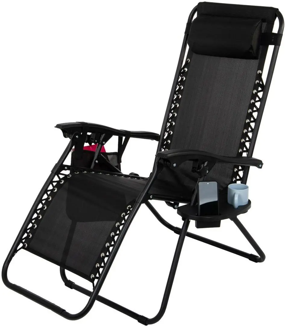 Шезлонг Saska Garden 1032290 175x52/65x110 (Black) - 2