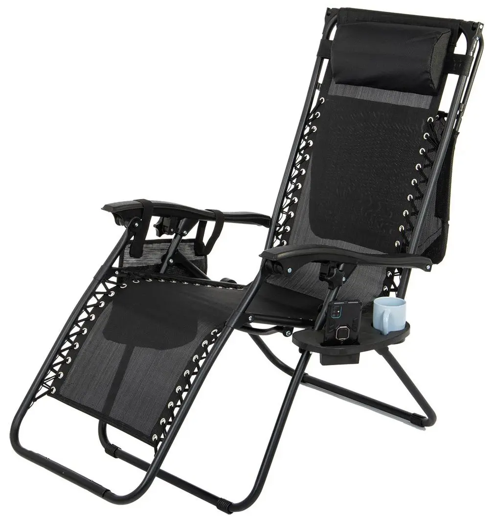 Шезлонг Saska Garden 1032313 (Black) - 12