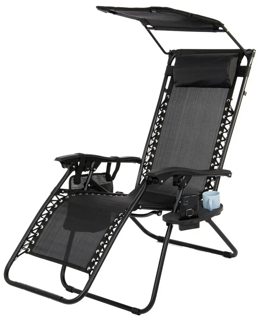 Шезлонг Saska Garden 1032313 (Black) - 10