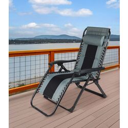 Sezlong Saska Garden 1055732 162x52/65x110 (Grey/Black)