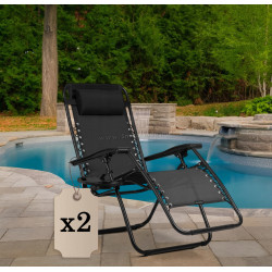 Set sezlonguri Sofotel ChillWell 286300-2 (Black)