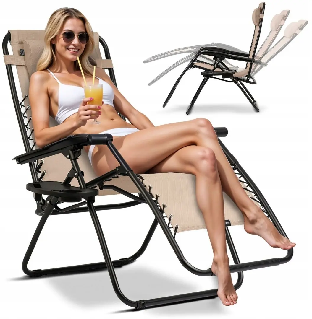 Набор шезлонгов Sofotel ChillWell 286303-2 (Beige/Black) - 7