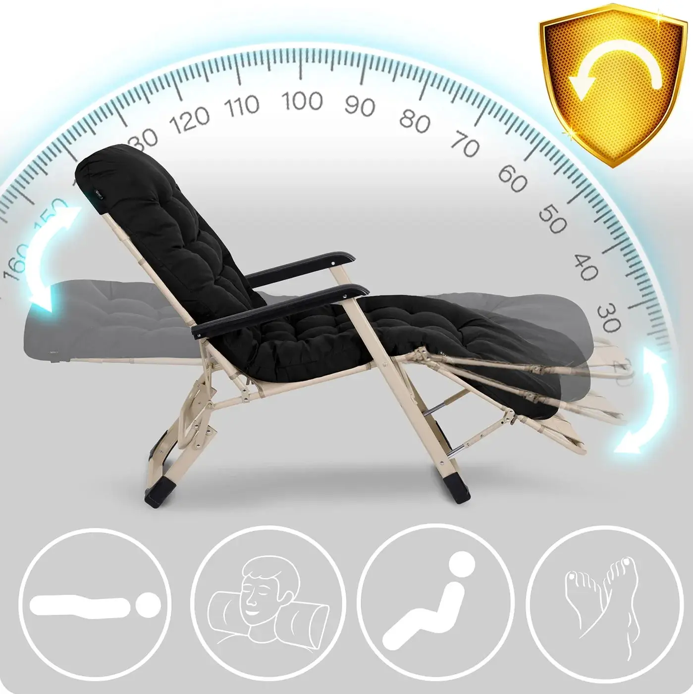 Набор шезлонгов Sofotel ChillWell 286400-2 (Black) - 9