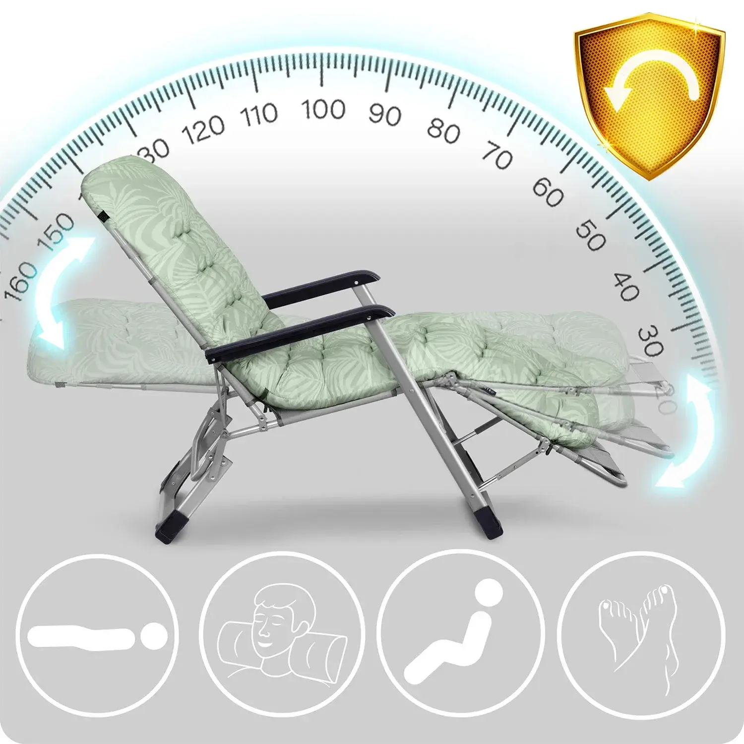 Set sezlonguri Sofotel ChillWell 286403-2 (Light Green) - 8