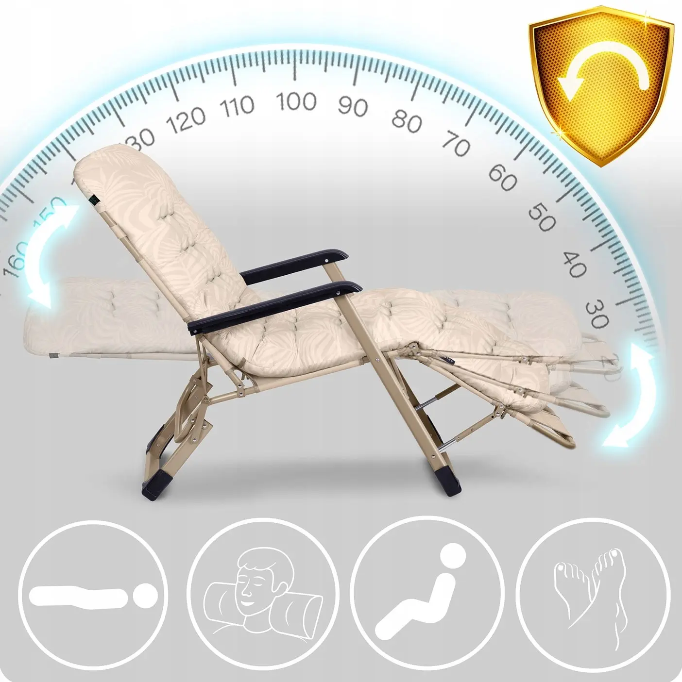 Set sezlonguri Sofotel ChillWell 286404-2 (Beige) - 4