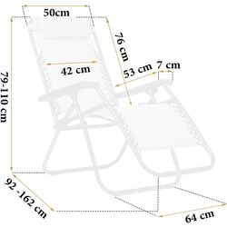 Șezlong Sofotel ChillWell 286201 (Light Grey/Black) Thumb