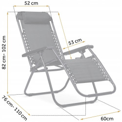 Шезлонг Sofotel ChillWell 286300 (Black) Thumb