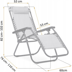 Шезлонг Sofotel ChillWell 286301 (Grey) Thumb