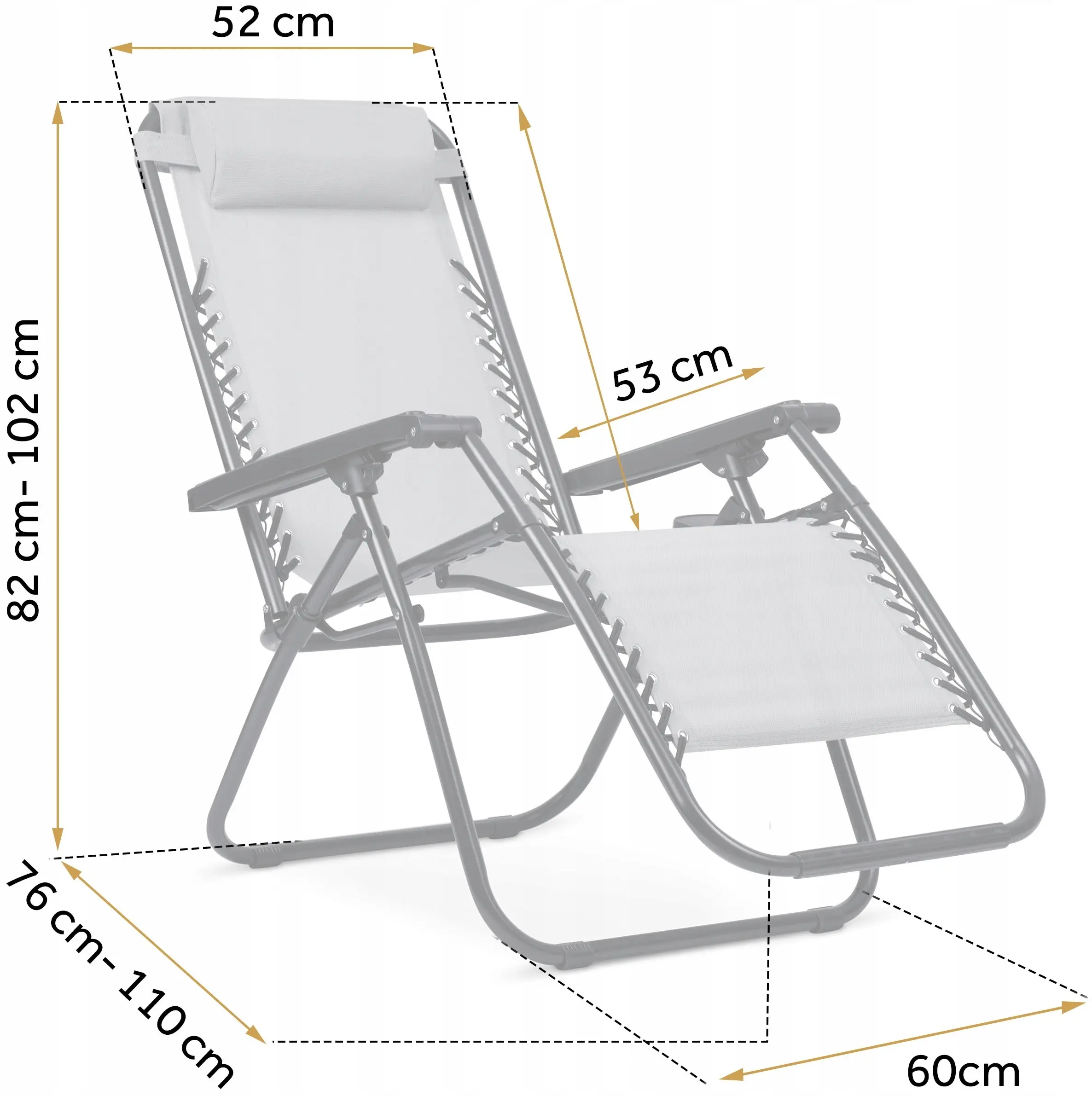 Шезлонг Sofotel ChillWell 286301 (Grey) - 3