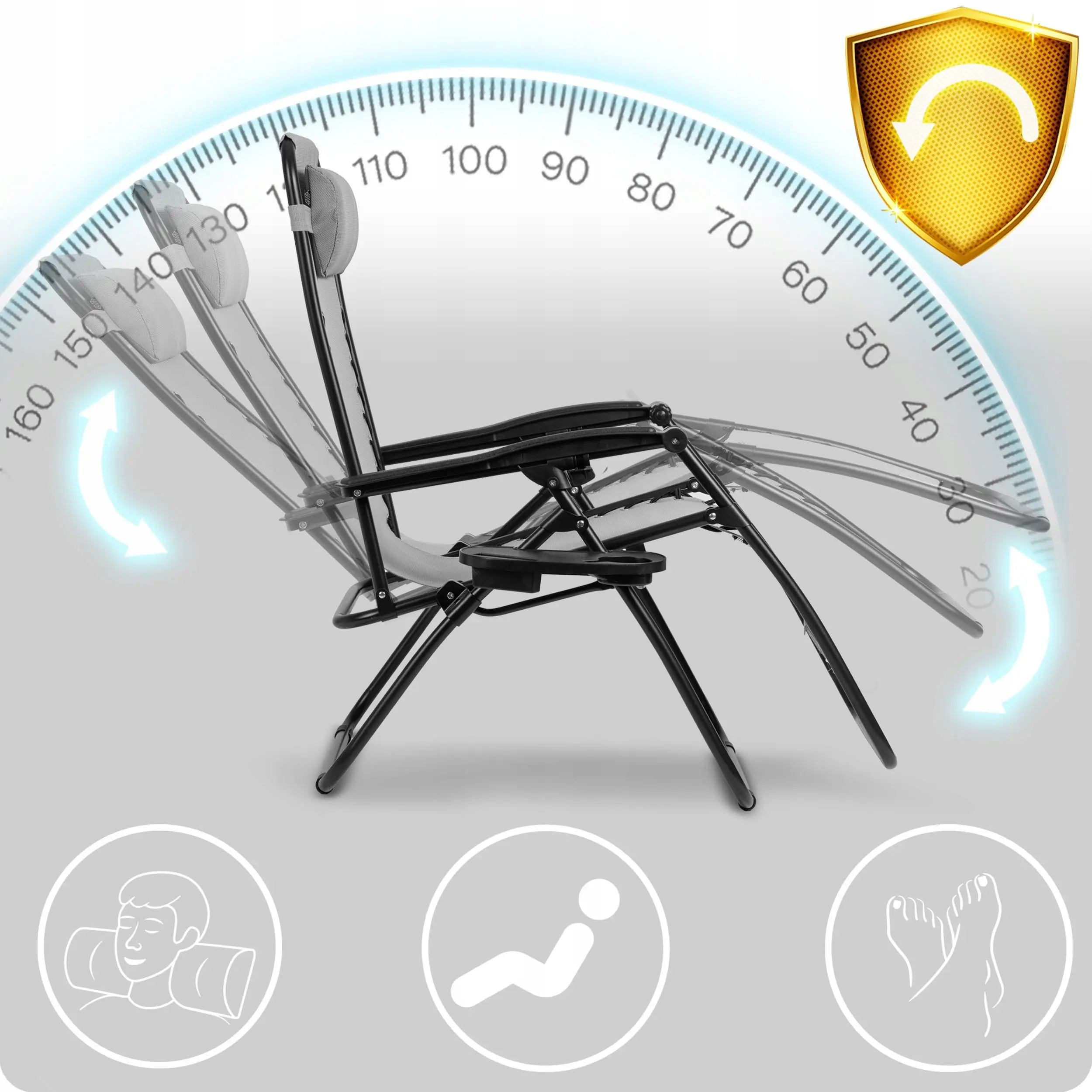 Шезлонг Sofotel ChillWell 286301 (Grey) - 4