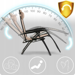 Шезлонг Sofotel ChillWell 286303 (Beige/Black) Thumb