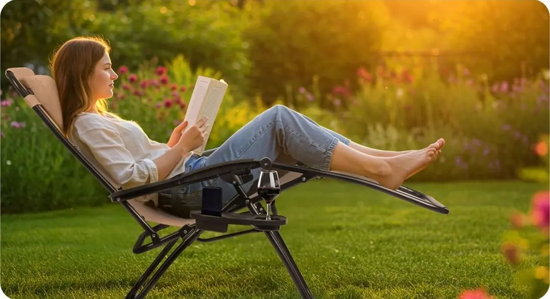 Шезлонг Sofotel ChillWell 286303 (Beige/Black) - 10