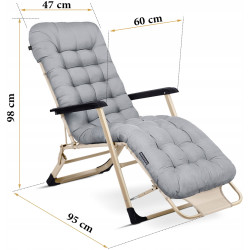 Шезлонг Sofotel ChillWell 286402 (Light Grey) Thumb