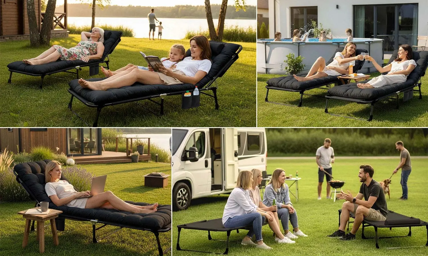 Шезлонг Sofotel ChillWell Dream 286600 (Black) - 4