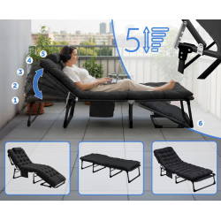 Шезлонг Sofotel ChillWell Dream 286600 (Black) Thumb