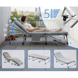 Sezlong Sofotel ChillWell Dream 286601 (Gray Light) Thumb