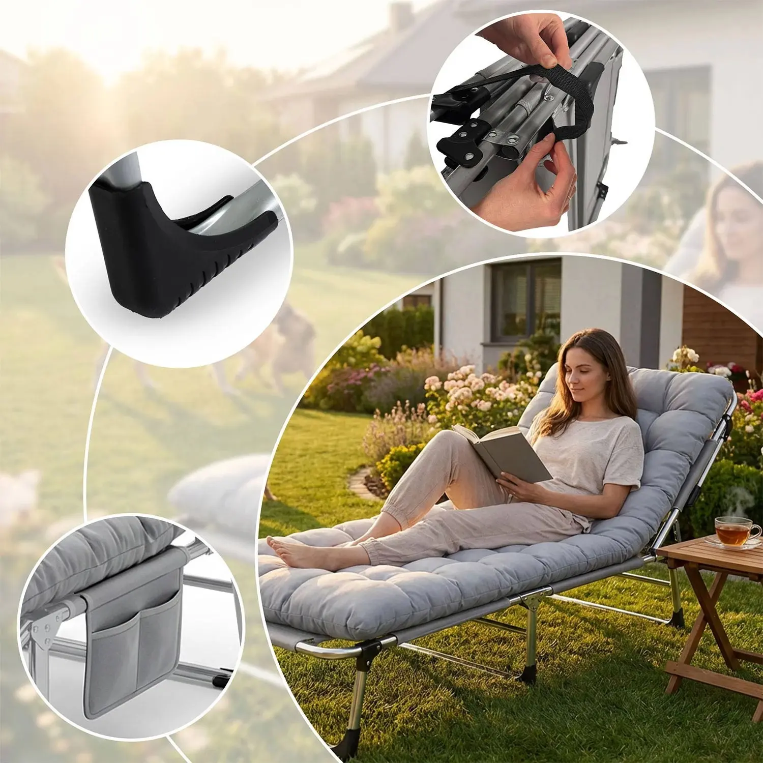 Sezlong Sofotel ChillWell Dream 286601 (Gray Light) - 7