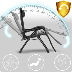 Шезлонг Sofotel ChillWell Soft 286500 (Black) Thumb