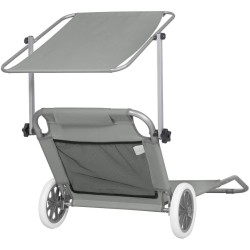 Шезлонг Springos Mobi GC0042 (Gray) Thumb