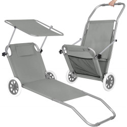 Шезлонг Springos Mobi GC0042 (Gray) Thumb