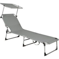Шезлонг Springos Pool GC0038 (Gray) Thumb