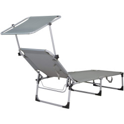 Шезлонг Springos Pool GC0038 (Gray) Thumb