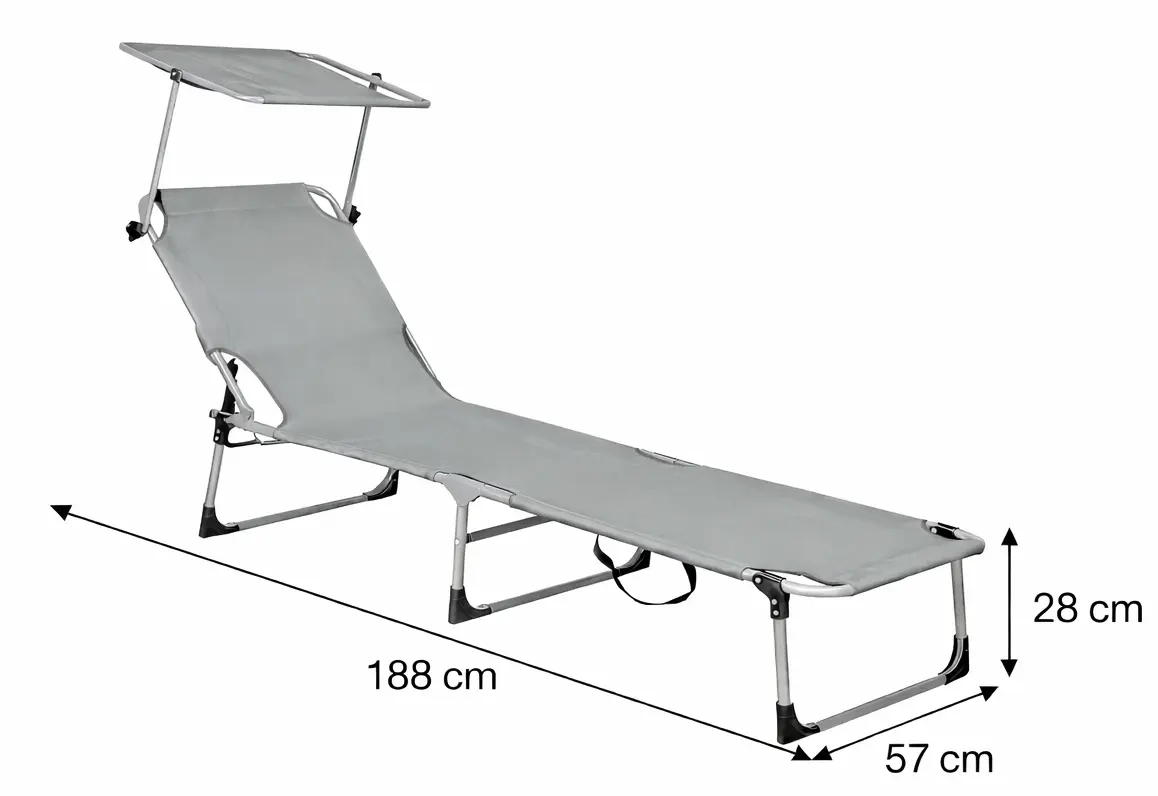 Шезлонг Springos Pool GC0038 (Gray) - 10