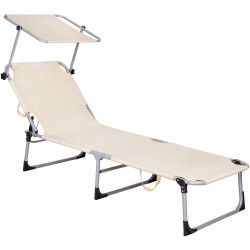Sezlong Springos Pool GC0039 (Beige) Thumb