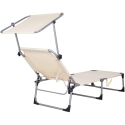 Sezlong Springos Pool GC0039 (Beige) Thumb