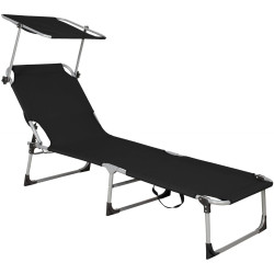 Шезлонг Springos Pool GC0056 (Black) Thumb